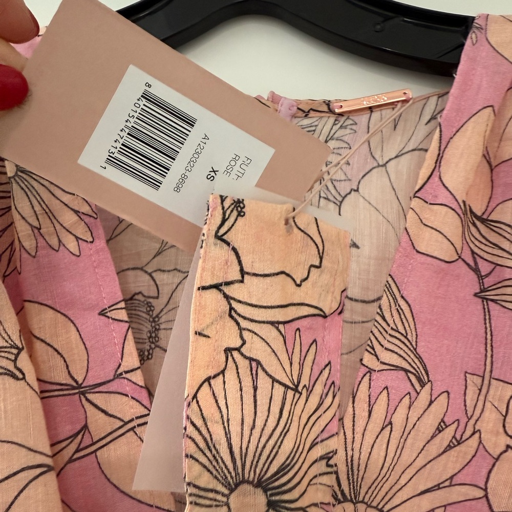 Alexis Pink Floral Mini Ruth Dress - Picture 8 of 11
